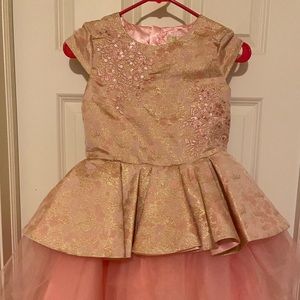 Pink Aurora-Style Dress Girls 9-10